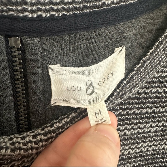 Lou & Grey Anthropologie Wool Blend Long Sleeve Sweater Zipper Back Medium - Picture 4 of 8